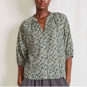 Apiece Apart Mitte Top in Deep Sage Bouquet